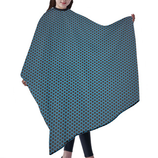 Personality  Blue Hexagon Metal Background Hair Cutting Cape