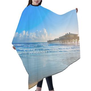 Personality  Daytona Beach In Florida With Pier USA Hair Cutting Cape