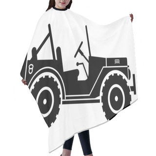Personality  Jeep Silhouette. Hair Cutting Cape