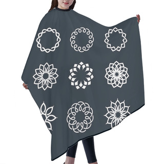 Personality  Flower Symbols Hair Cutting Cape