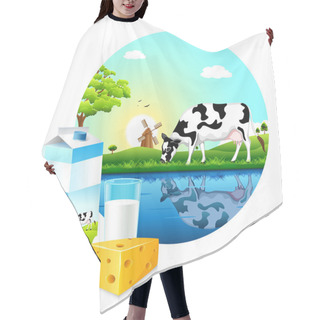 Personality  Dairy Farm Hair Cutting Cape