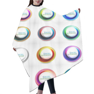 Personality  Big Set Of Abstract Swirls Hair Cutting Cape
