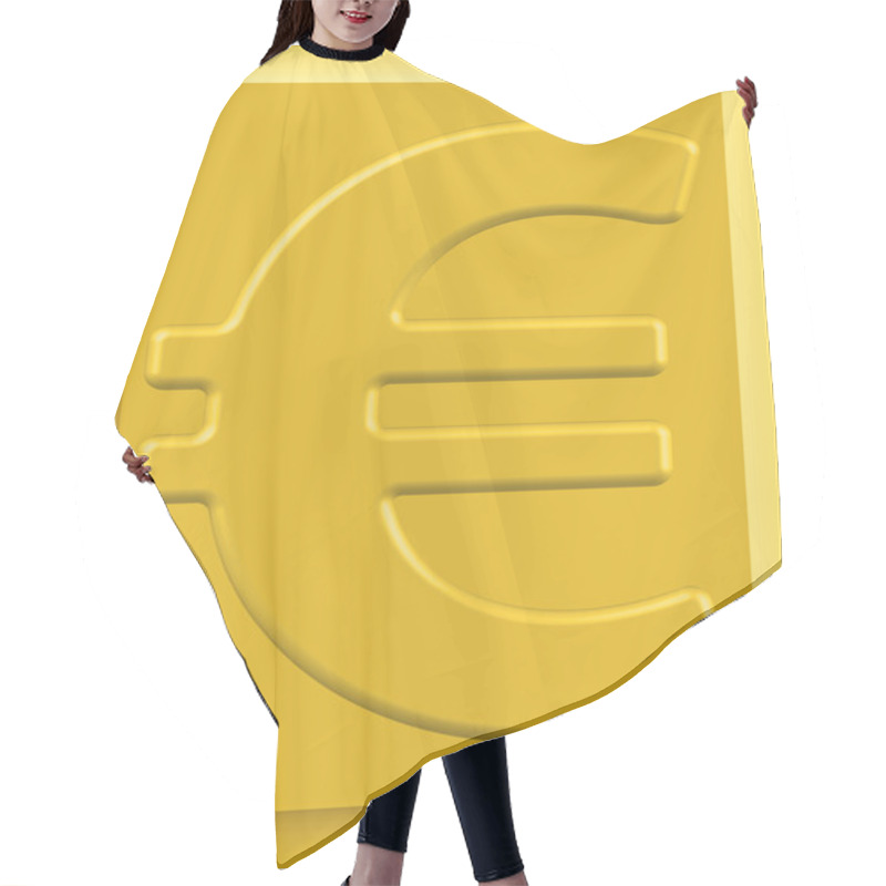 Personality  Gold Euro Hair Cutting Cape