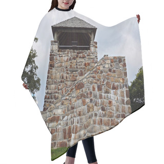 Personality  Stone Observation Tower Hair Cutting Cape