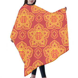 Personality  Oriental Seamless Pattern Hair Cutting Cape