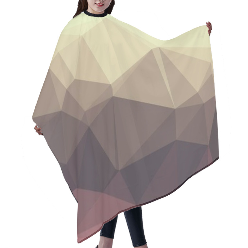 Personality  Minimal And Pastel Purple Polygonal Background Hair Cutting Cape