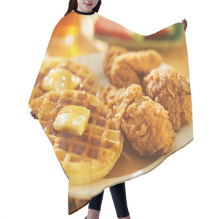 Personality  Fried Chicken And Waffles Hair Cutting Cape