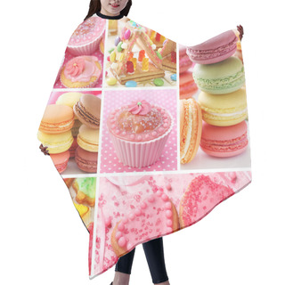 Personality  Colorful Cakes Hair Cutting Cape