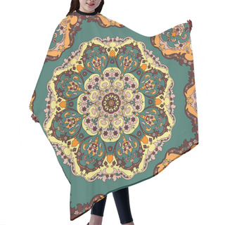 Personality  Bandana With Floral Pattern Hair Cutting Cape