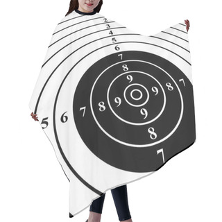 Personality  Black Target. Hair Cutting Cape