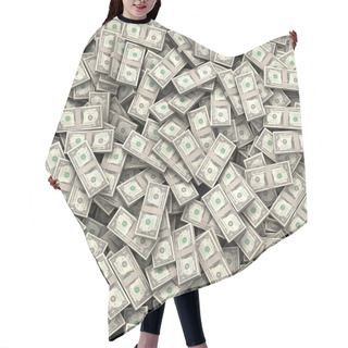 Personality  Money Bills Background Hair Cutting Cape