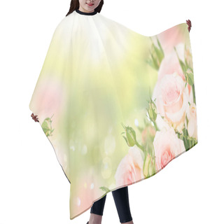 Personality  Violet Blooming Roses Hair Cutting Cape