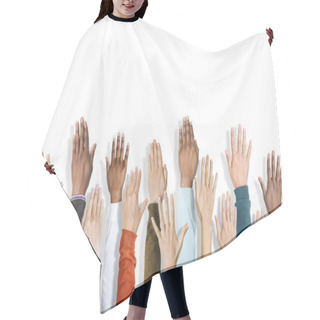 Personality  Diverse Hands Raised Hair Cutting Cape