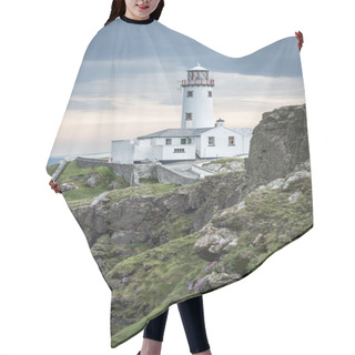 Personality  White Lighthouse At Fanad Head, Coast Of Donegal, Ireland Hair Cutting Cape