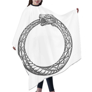 Personality  Ouroboros. Snake Eating Its Own Tail. Eternity Or Infinity Symbol Hair Cutting Cape
