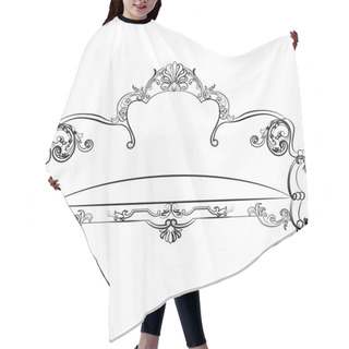 Personality  Royal Sofa In Rococo Style Hair Cutting Cape