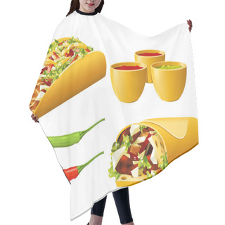 Personality  Food Series - Mexican Hair Cutting Cape