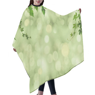 Personality  Green Foliage And Bokeh Hair Cutting Cape