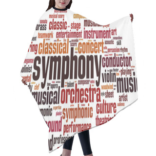 Personality  Symphony Word Cloud Hair Cutting Cape