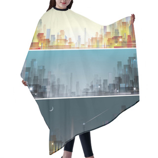 Personality  City Landscape Hair Cutting Cape