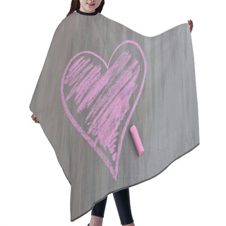 Personality  Chalk Drawing Heart Shape Hair Cutting Cape