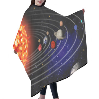 Personality  Solar System Hair Cutting Cape