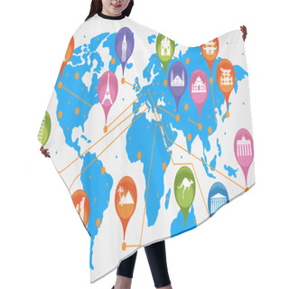 Personality  Icons And Tourism Landmarks Hair Cutting Cape