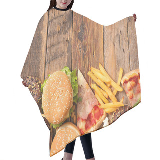 Personality  Assorted Junk Food Hair Cutting Cape