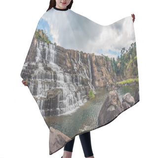 Personality  Amazing Pongour Waterfall  Hair Cutting Cape