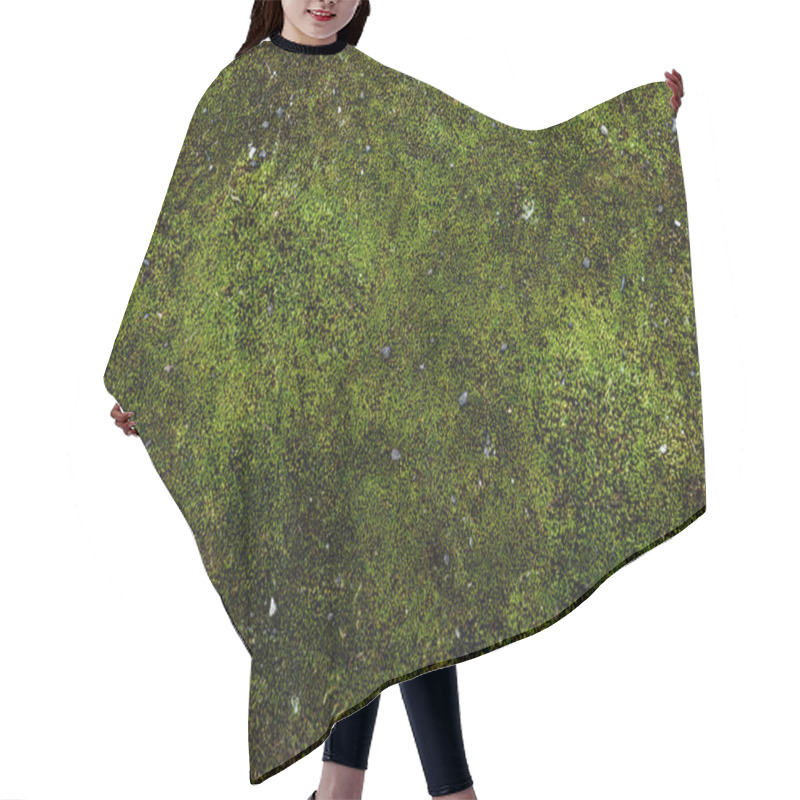 Personality  Full Frame Image Of Green Moss Background Hair Cutting Cape