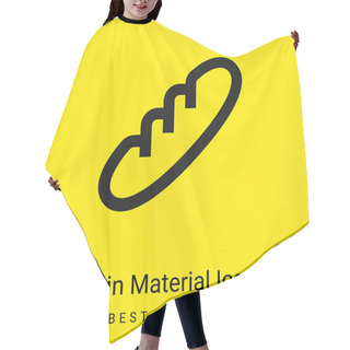 Personality  Baguette Minimal Bright Yellow Material Icon Hair Cutting Cape