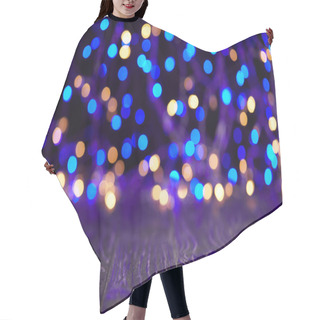 Personality  Wooden Surface And Sparkling Background, Christmas Concept Hair Cutting Cape