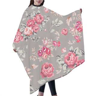 Personality  Rose Seamless Pattern Hair Cutting Cape