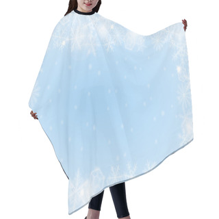 Personality  Border Of Snowflakes Hair Cutting Cape
