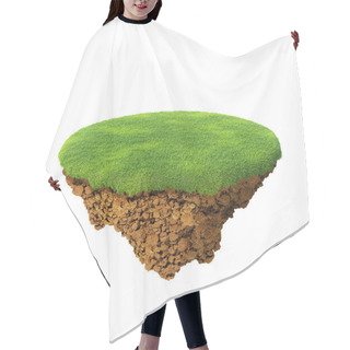 Personality  Little Fine Island - Planet. A Piece Of Land In The Air. Empty Lawn. Detailed Ground In The Base. To Use As Background For Your Concept Hair Cutting Cape