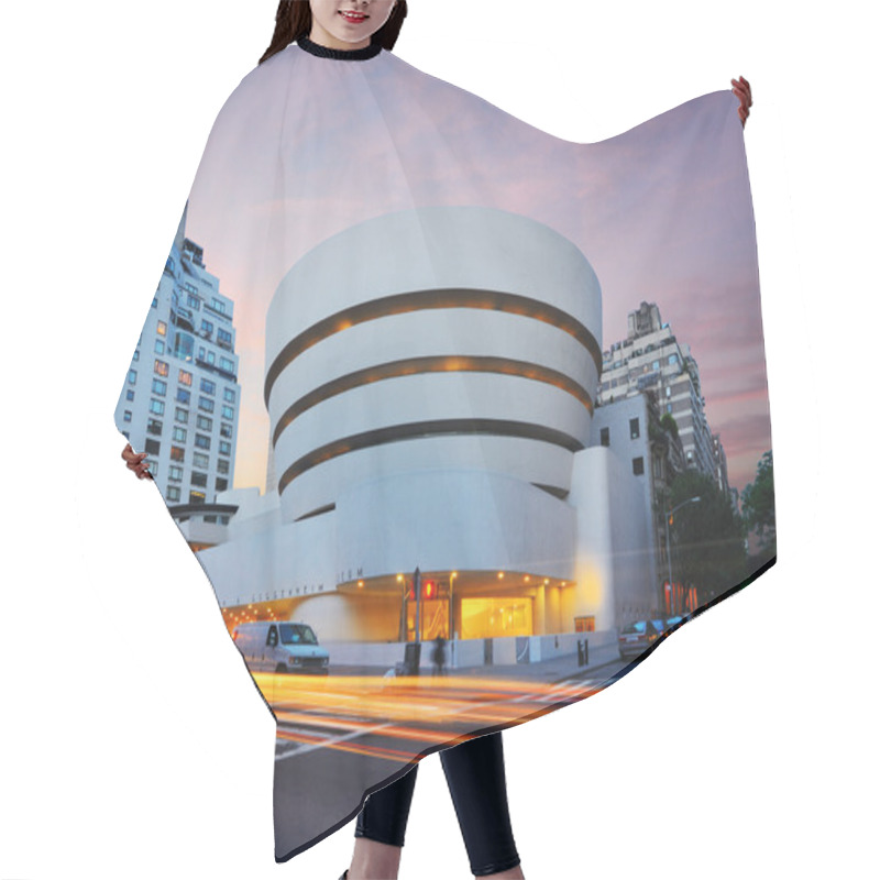 Personality  Guggenheim Musem Hair Cutting Cape