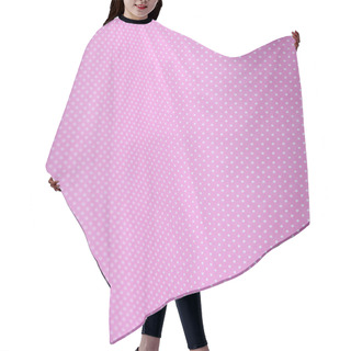 Personality  White Polka Dots On Pink Hair Cutting Cape