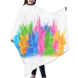 Personality  Colorful Happy Holi Background For Color Festival Of India Celebration Greetings Hair Cutting Cape
