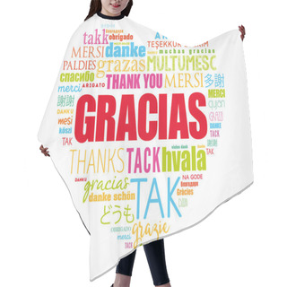 Personality  Gracias (Thank You In Spanish) Love Heart Hair Cutting Cape