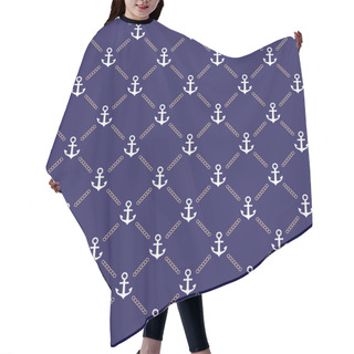 Personality  Anchor Pattern Hair Cutting Cape