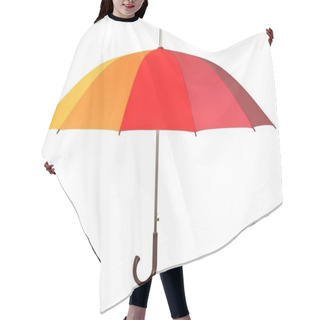 Personality  Rainbow Umbrella Isolated On White Background Hair Cutting Cape