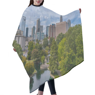Personality  Aerial View Of The Queen City, Charlotte, North Carolina Hair Cutting Cape
