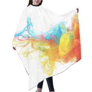 Personality  Colorful Ink In Water Hair Cutting Cape