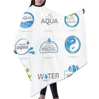 Personality  Water Design Elements. Water Icon Hair Cutting Cape
