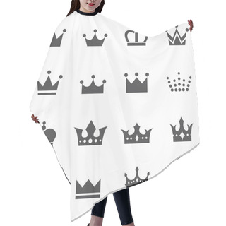 Personality  Crown Icon Hair Cutting Cape