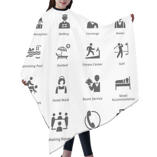 Personality  Tourism & Travel Icons - Set 2 Hair Cutting Cape