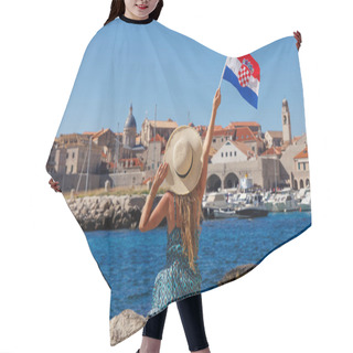 Personality  Beautiful Panoramic View Of Beach And Dubrovnik City Landscape- Travel, Vacation, Tour Tourism In Croatia Hair Cutting Cape