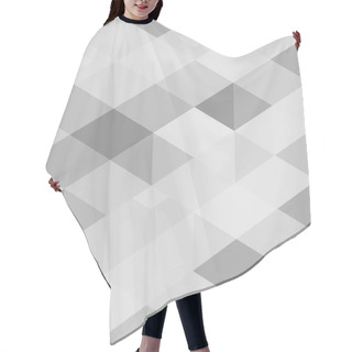 Personality  Vector Abstract Geometric Shape From Cubes.  Hair Cutting Cape