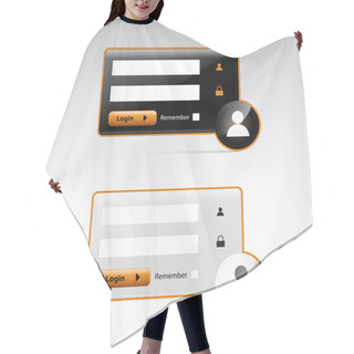 Personality  User Login -   Vector Illustration   Hair Cutting Cape