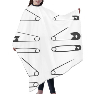 Personality  Safety Pin Hair Cutting Cape